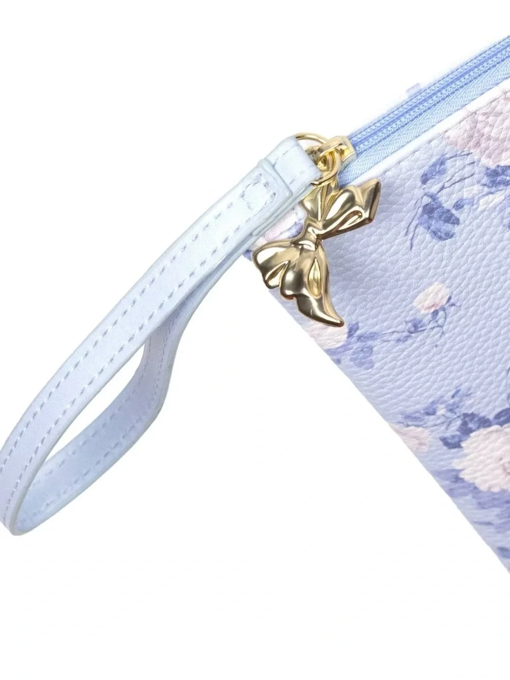 Love Shack Fancy Accessory Pouch Floral Pencil Case Wristlet Everblooming Blue